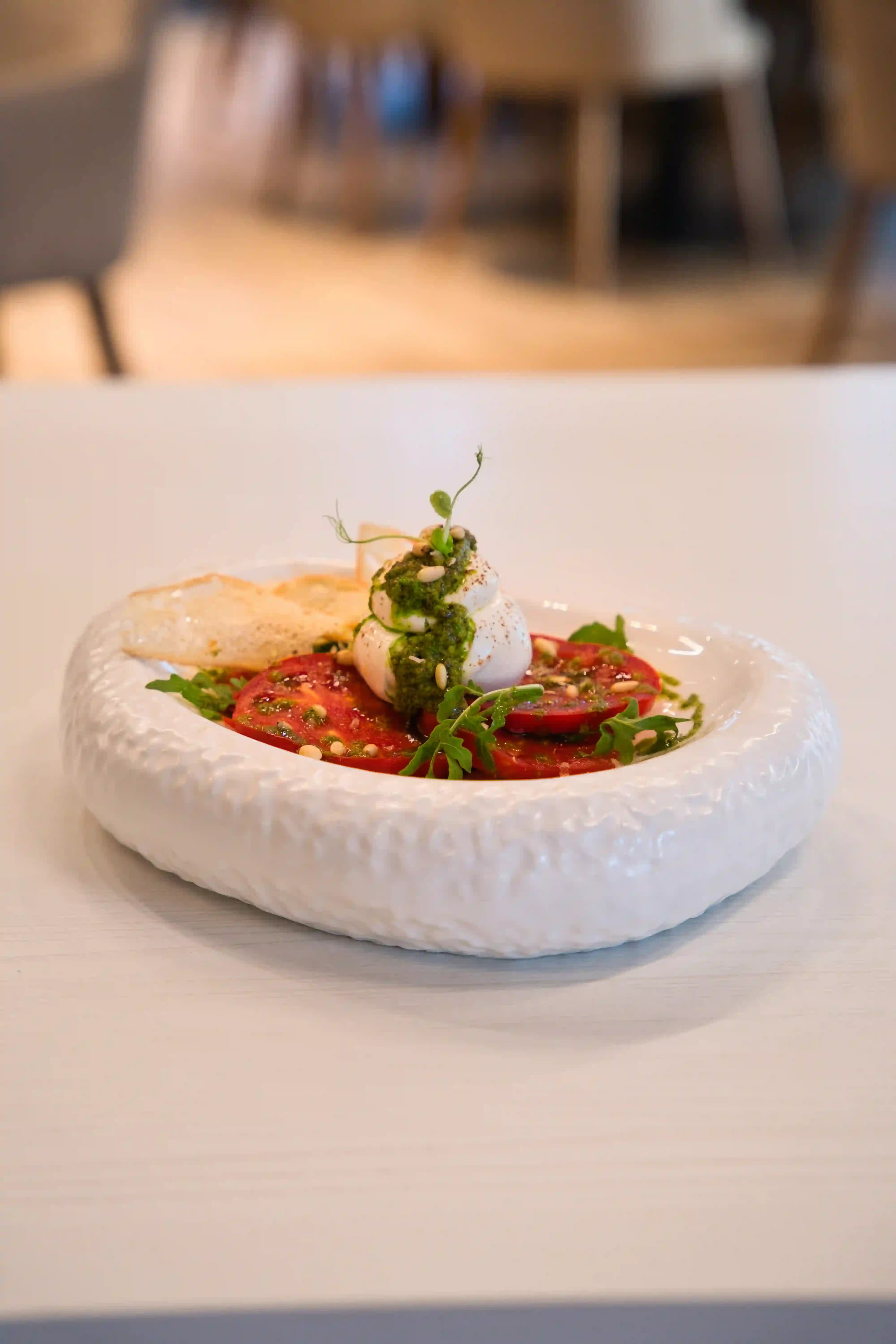 Burrata cu roșii